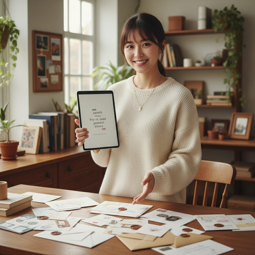 2025년 새해 인사말 트렌드 진심과 개인화를 강조하는 젊은 여성이 미소짓는 모습