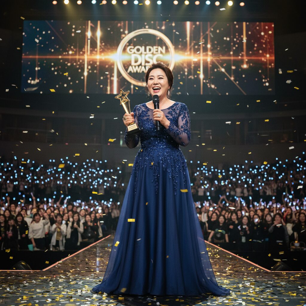 박경림 골든디스크 시상식 특별상 수상 모습