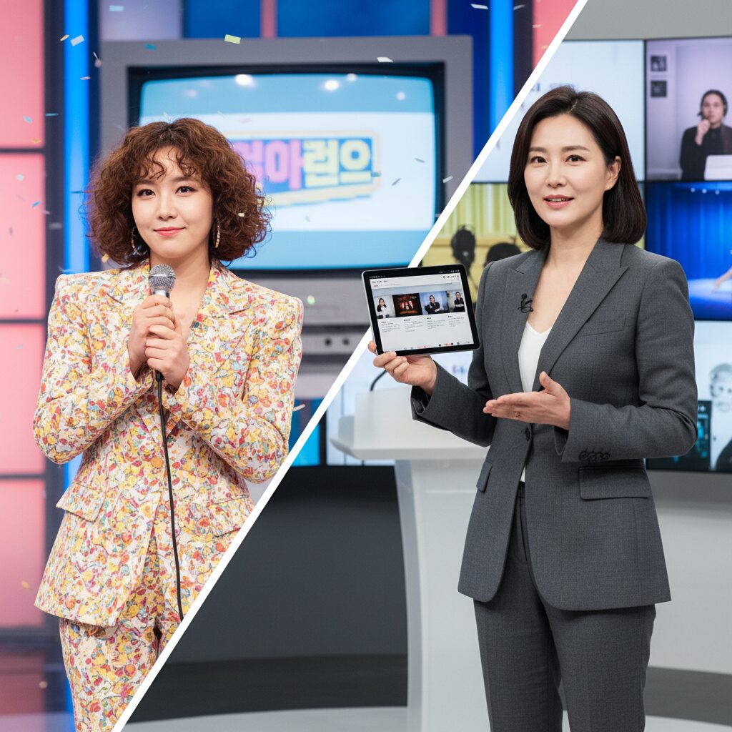 과거와 현재를 아우르는 박경림의 다재다능한 모습