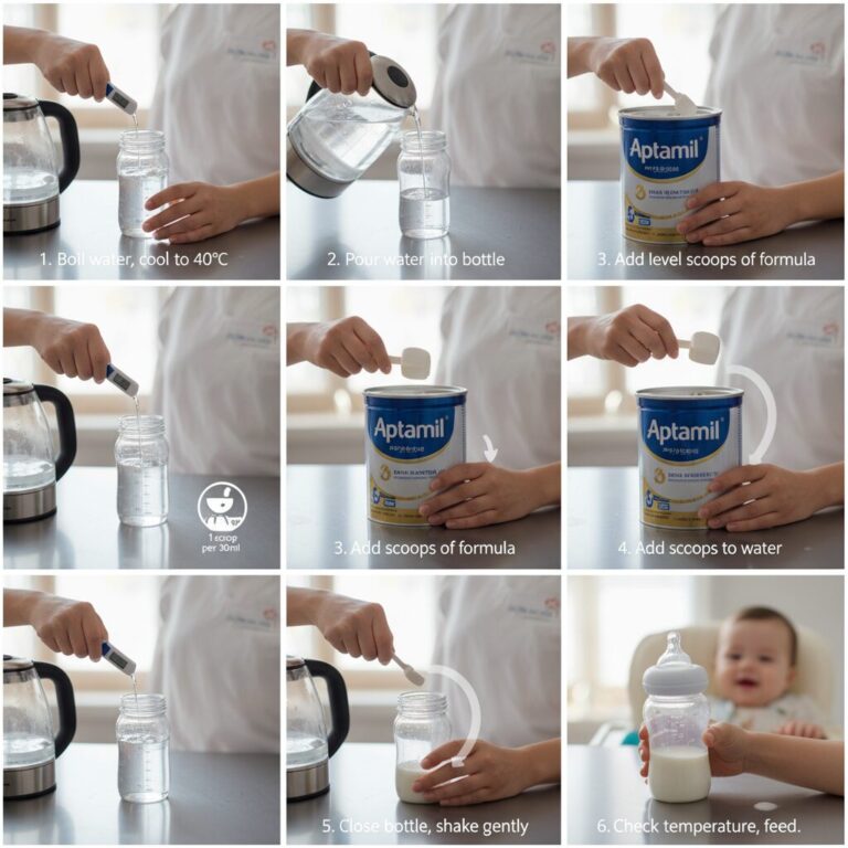 압타밀 분유 타는 방법 옆으로 회전시키기