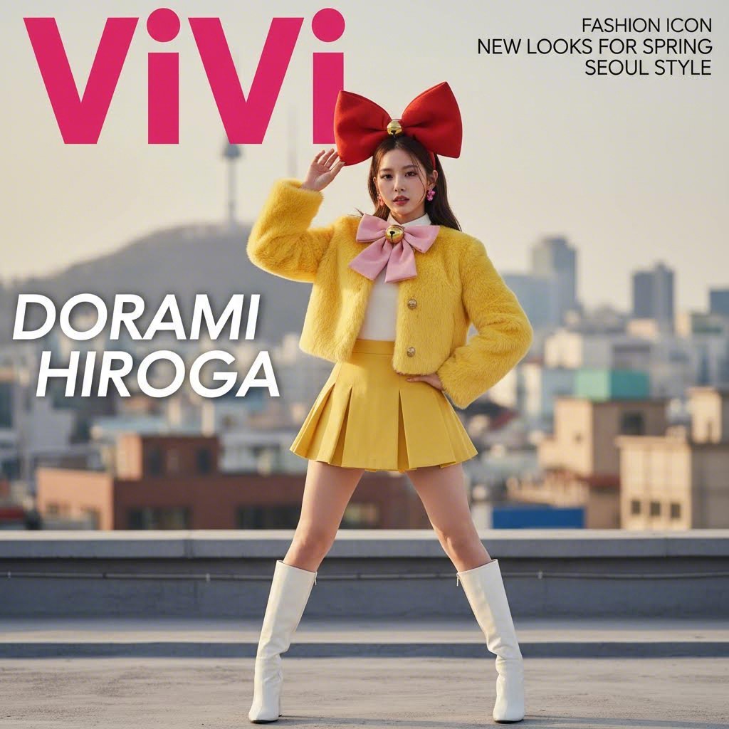 도라미 히로가 ViVi 잡지 표지 모델로 나온 사진