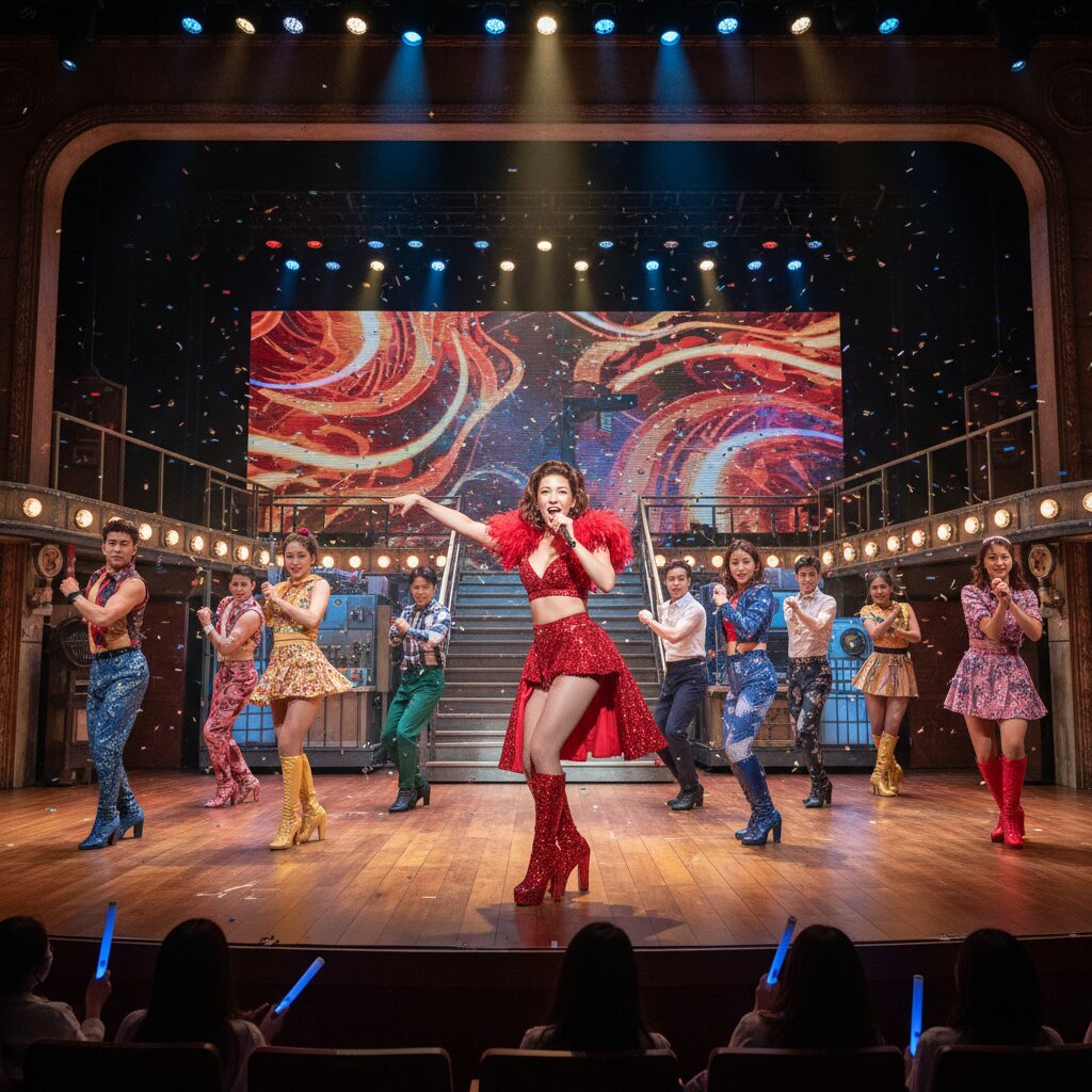 한재아의 뮤지컬 킹키부츠 무대 사진