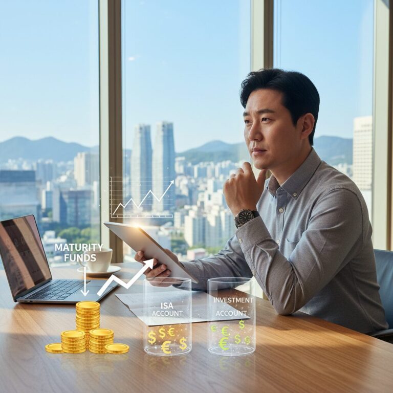 만기금을 ISA나 투자 계좌로 옮겨 관리하는 개념도