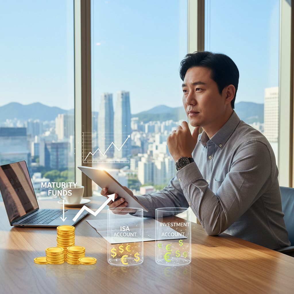 만기금을 ISA나 투자 계좌로 옮겨 관리하는 개념도