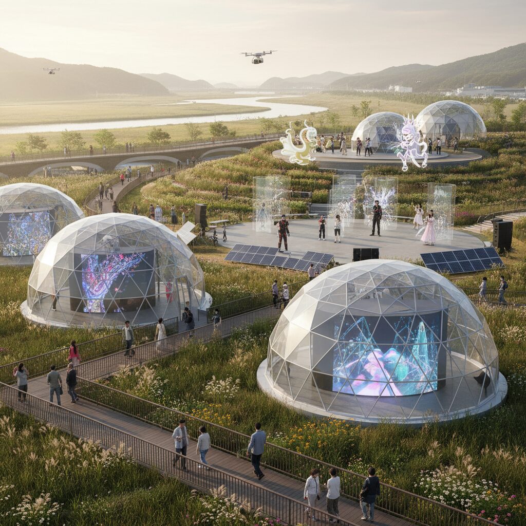 순천만 국가정원과 문화 콘텐츠 산업이 조화를 이루는 풍경