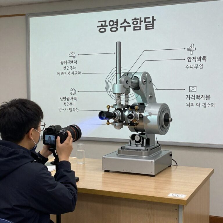 공학수학 개념이 실제 기계 시스템에 적용되는 다이어그램