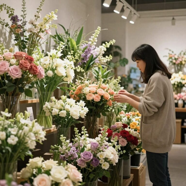 진관동 꽃집 피우리플라워 감성적인 인테리어와 꽃다발 진열