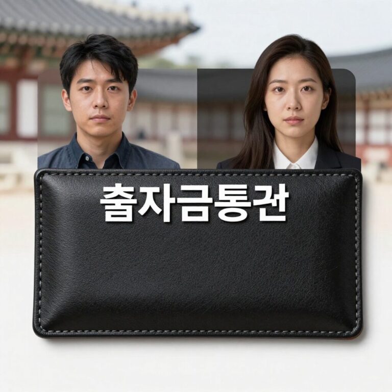 출자금통장과 일반 통장을 나란히 놓고 비교한 사진