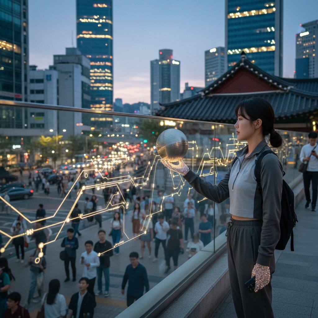 팬에서 볶아지는 고소한 말린나물볶음 완성 사진