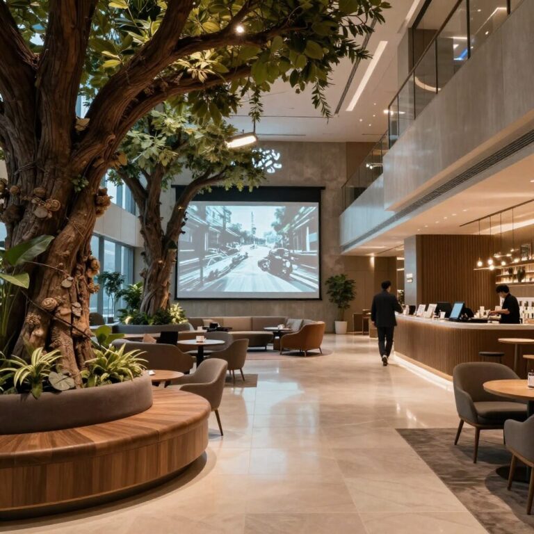 신세계 본점 트리니티 라운지 내부 전경