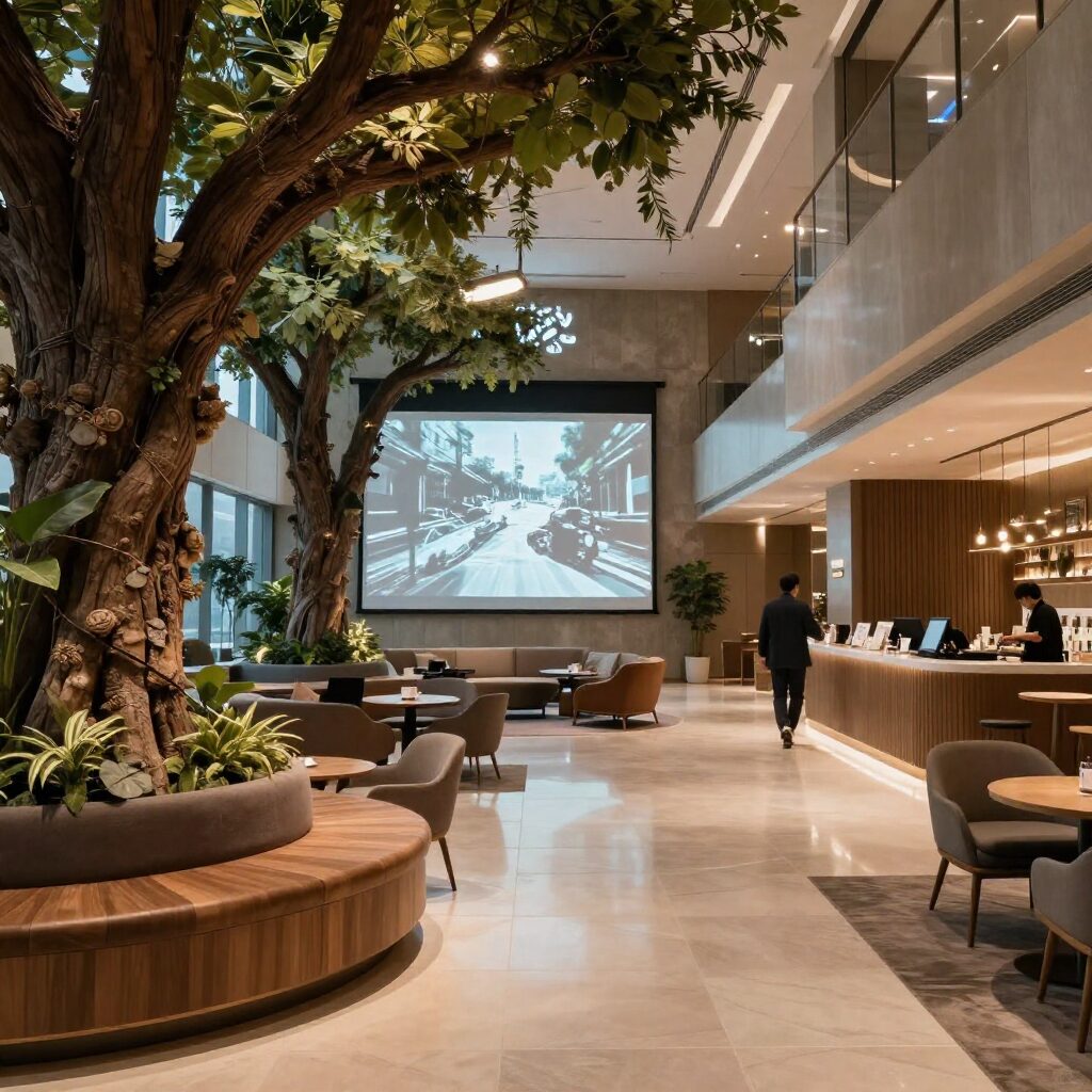 신세계 본점 트리니티 라운지 내부 전경