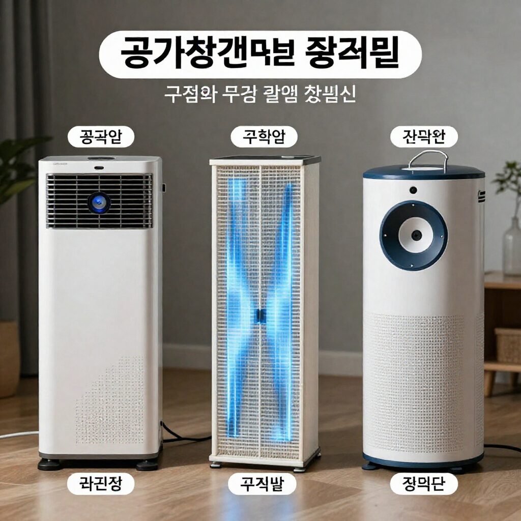 공기청정기 필터 종류별 구조와 배열 방식 설명 이미지