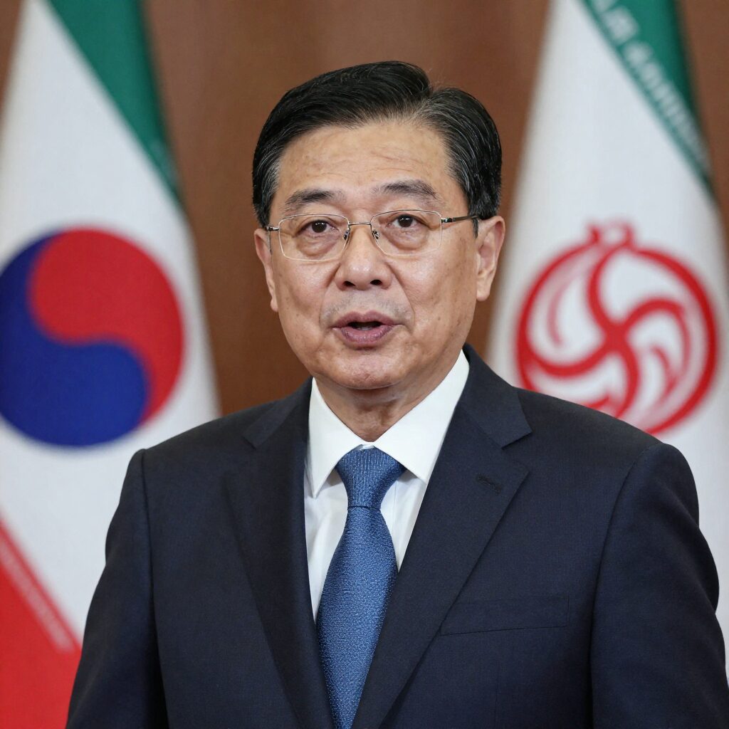 이란 최고국가안보회의 서기 알리 라리자니의 공식 포트레이트