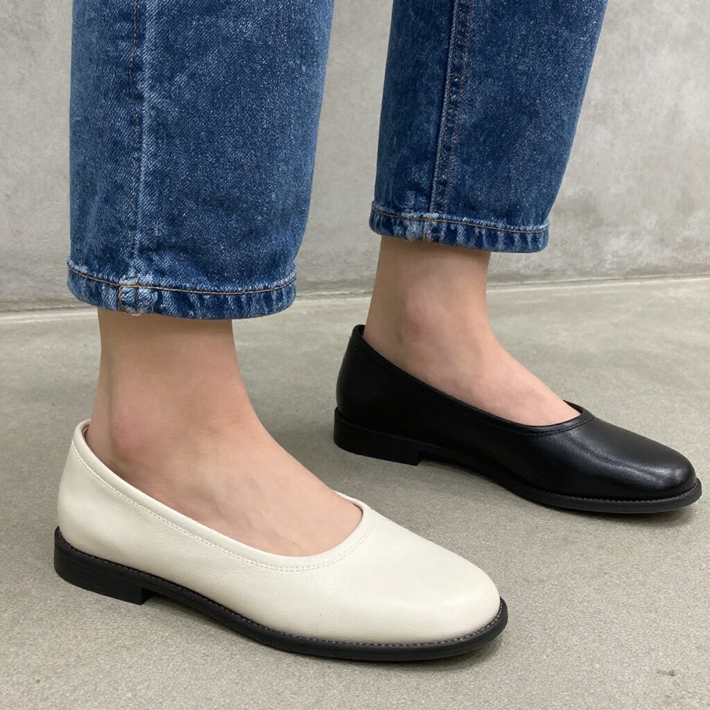 데일리 패션에 어울리는 다양한 바바라 플랫슈즈 디자인