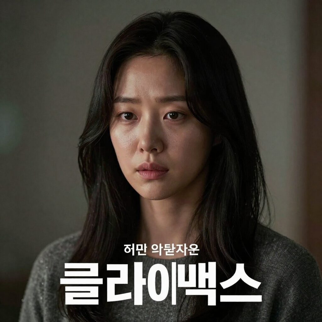 배우 하지원이 연기하는 클라이맥스 추상아의 강렬한 표정