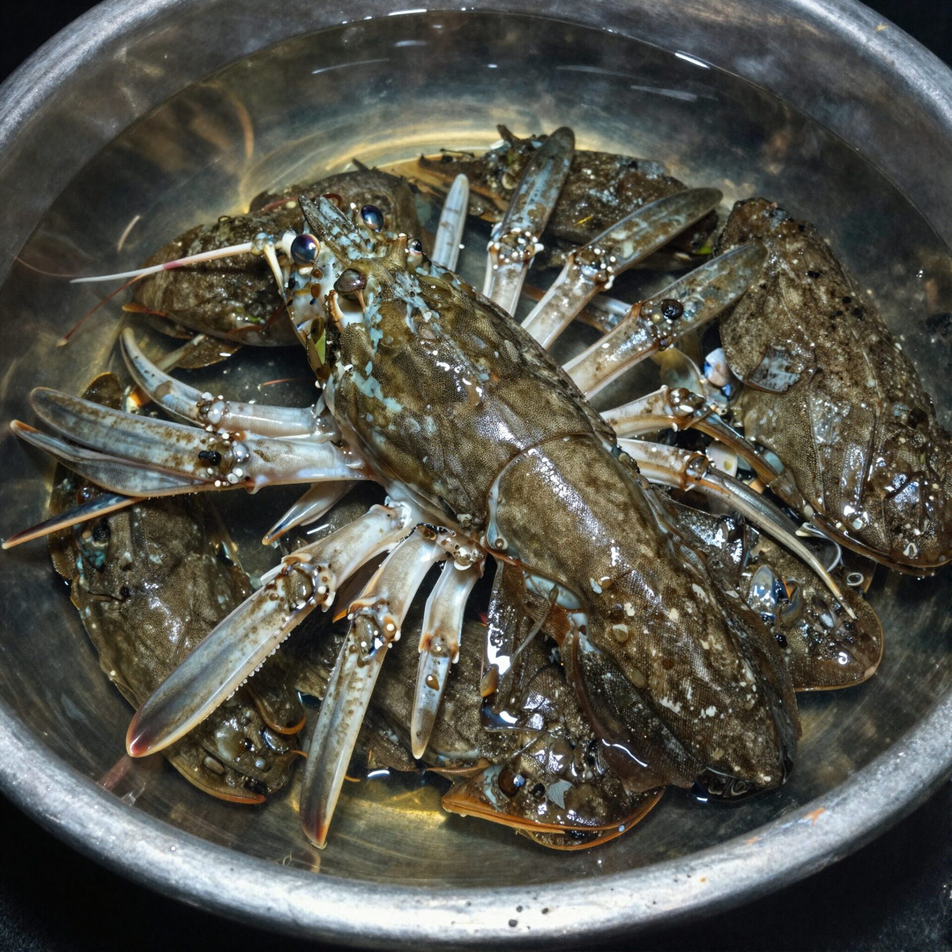 손질된 주꾸미가 그릇에 담겨 있는 모습