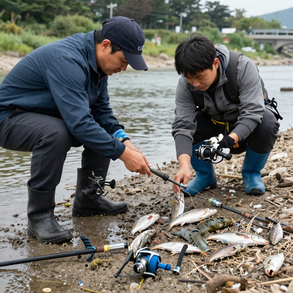 도다리낚시 채비와 액션 방법