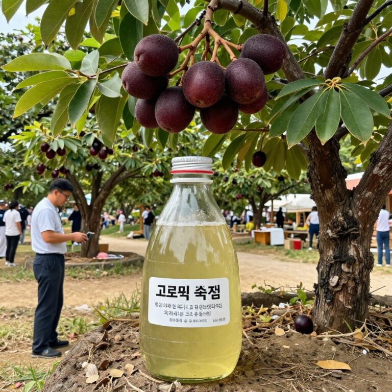 양평 단월 고로쇠 축제에서 제공되는 고로쇠 수액