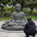 제주 4.3 평화기념관 야외 공원과 추모 조형물