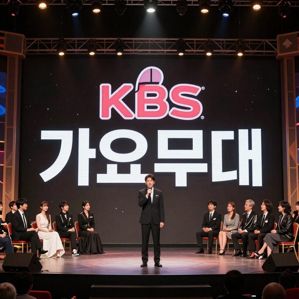 KBS 가요무대 로고와 무대 장면