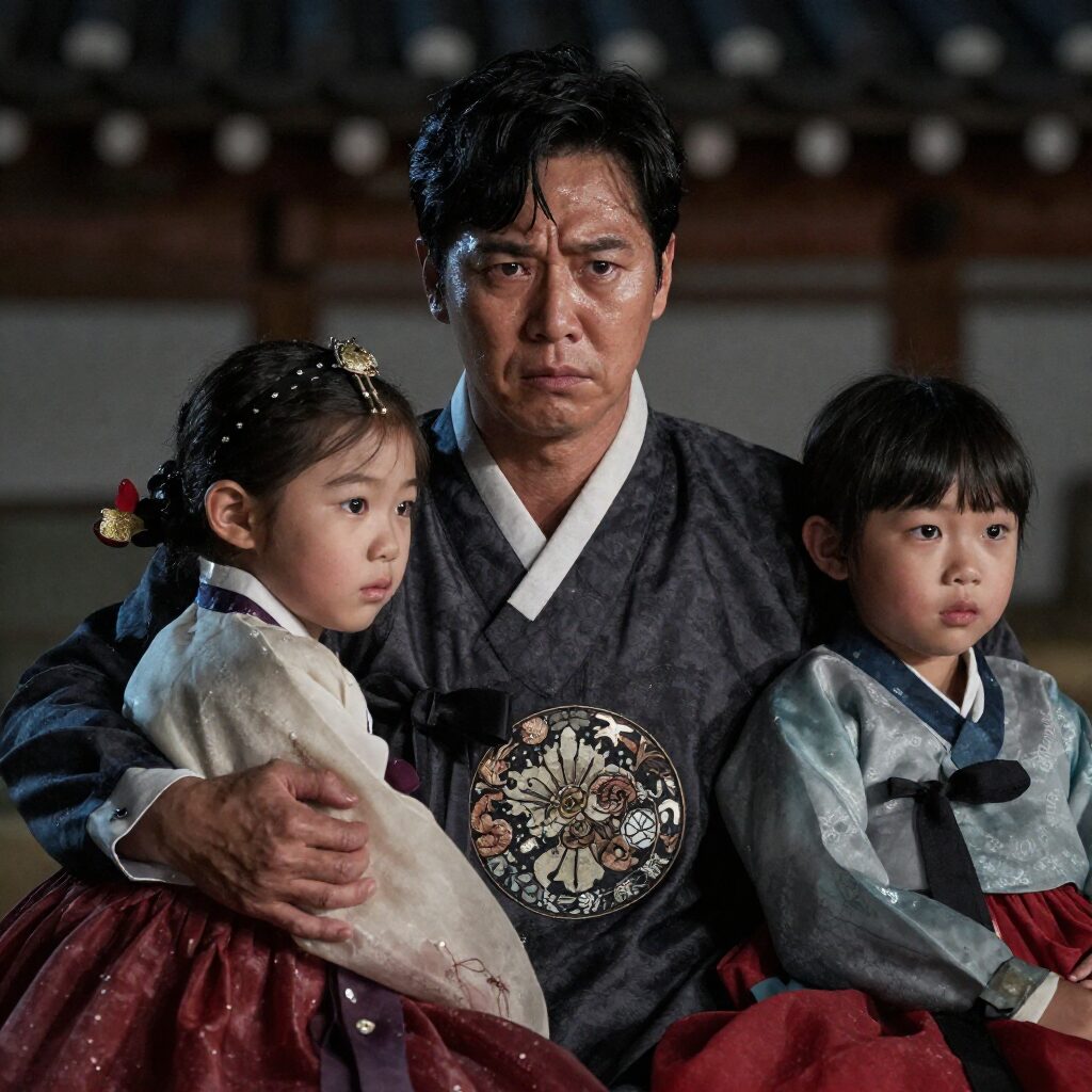 이강세 가족 앞에서 파양을 선언하는 심각한 표정