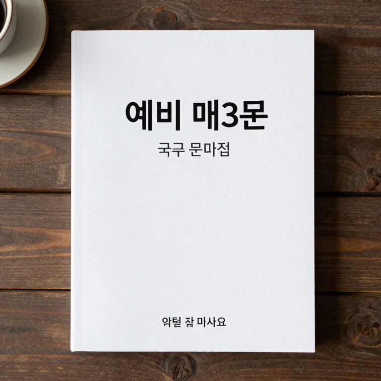 예비 매3비와 예비 매3문 국어 문제집 표지