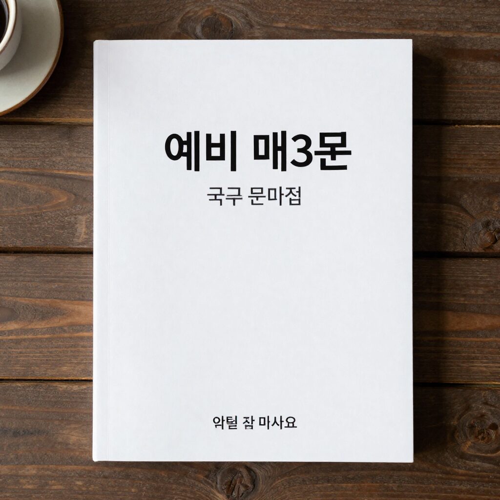 예비 매3비와 예비 매3문 국어 문제집 표지