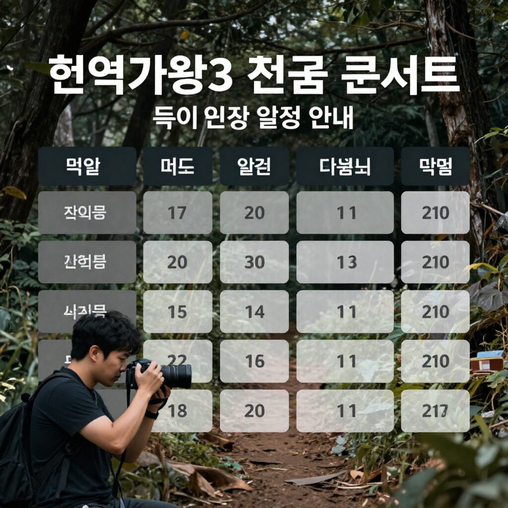 현역가왕3 전국 투어 콘서트 일정 안내