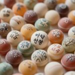 아더멜로우 수제 캔디 속에 담긴 다양한 그림과 글씨