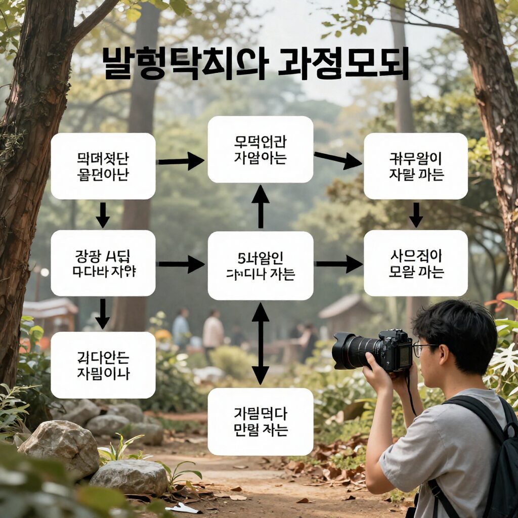 발명 아이디어를 특허 출원으로 연결하는 과정을 보여주는 흐름도