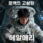 프로젝트 헤일메리 영화 포스터 라이언 고슬링이 우주선 안에서 고민하는 모습