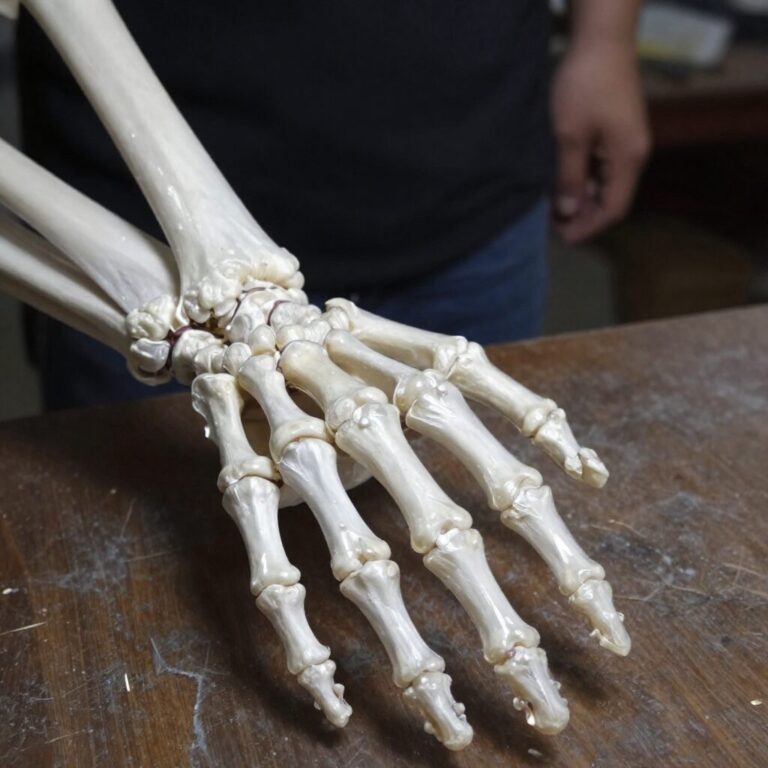 알쭈꾸미의 투명한 뼈를 부드럽게 빼내는 손 모습