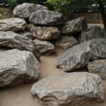 돌단풍 키우는 법과 꽃말 의미 돌단풍이 심어진 자연스러운 바위정원 모습