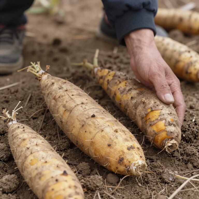 높게 만든 고구마 두둑과 고구마 순을 심는 방법