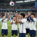 WBC 한국 호주 경기에서 선수들이 승리를 기뻐하는 장면