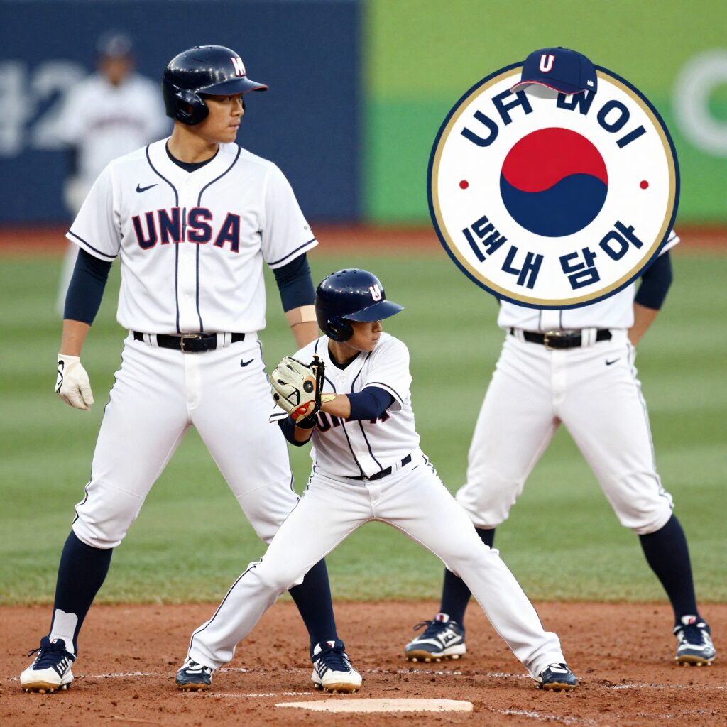2026 WBC 결승전 미국 대 베네수엘라 로고와 양팀 유니폼