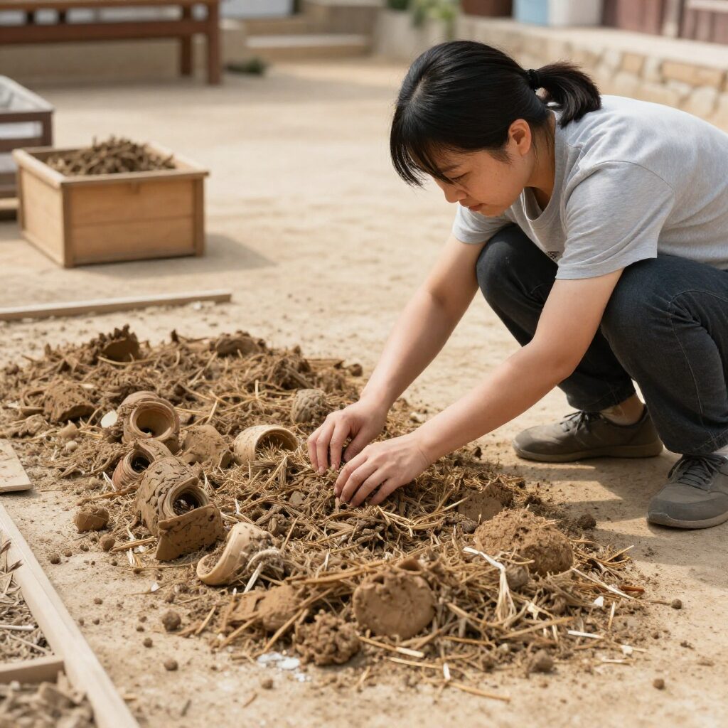영암 어란 채취와 건조 과정