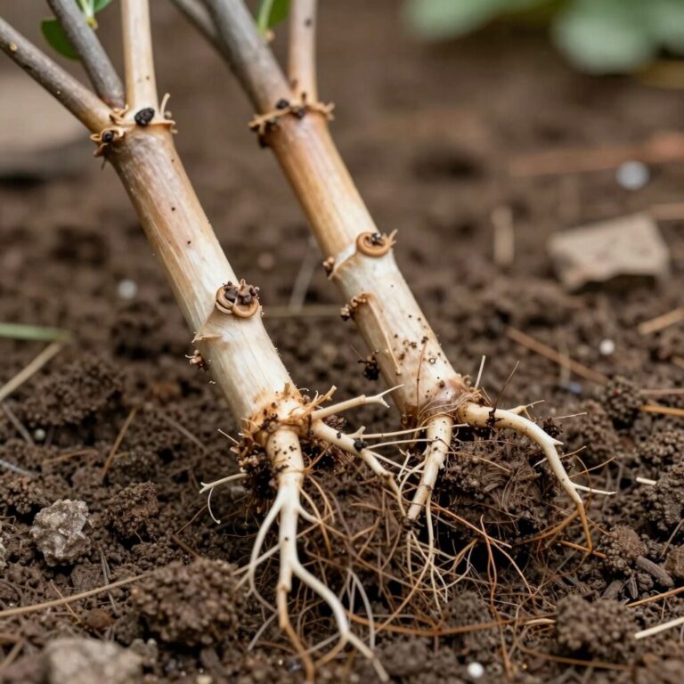 두릅나무 뿌리 삽목용 종근 준비 사진, 연필 굵기의 뿌리가 10-15cm 길이로 잘려있음