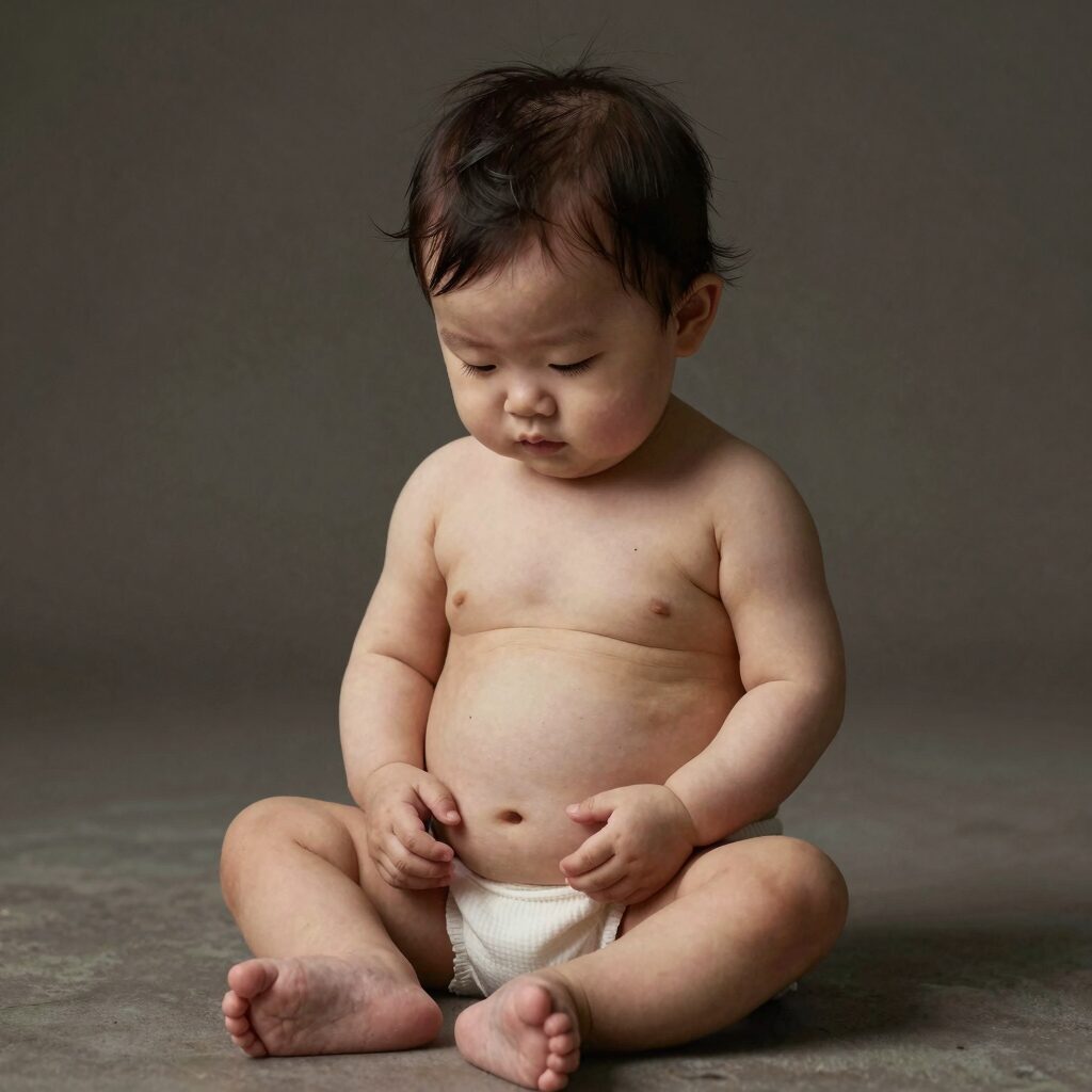 태아와 법률 서적이 나란히 놓여 있는 개념 이미지, 태아의 권리 보호를 상징함