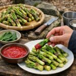 개두릅 효능과 참두릅 차이점 완벽 정리 강원도 홍천 자연산 개두릅 채취 후 데쳐서 초고추장에 찍어 먹는 모습