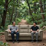 소파 방정환 선생님 묘소 전경과 주변 숲길 사진