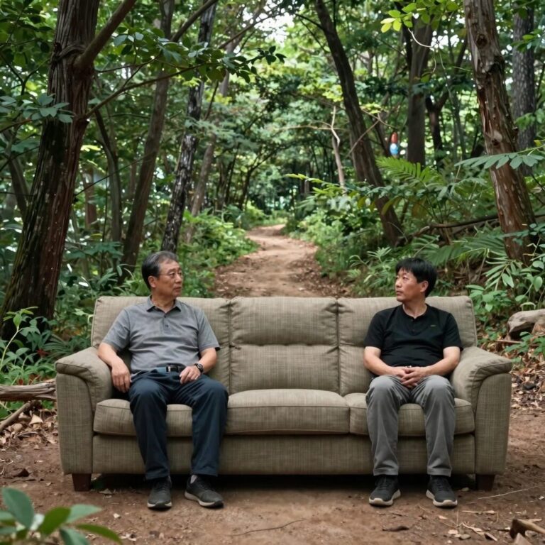 소파 방정환 선생님 묘소 전경과 주변 숲길 사진