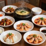 짜장면데이 즐기는 법과 특별한 추억 만들기 짜장면과 탕수육 새우볶음밥 등 다양한 중식 메뉴가 차려진 식탁