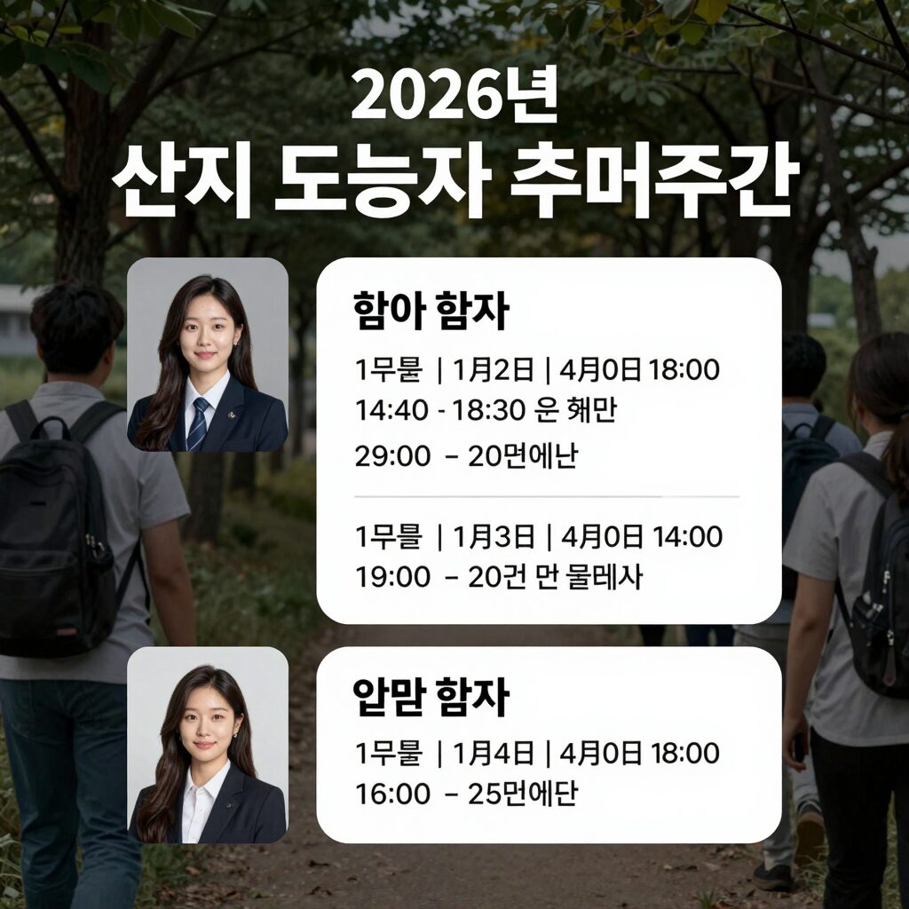 2026년 산재노동자 추모주간 포스터와 주요 행사 일정이 적힌 이미지