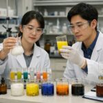 앙금 생성 반응의 원리와 실험 그리고 생활 속 활용법 다양한 색상의 앙금 생성 반응 실험 사진