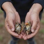 손질된 두릅, 밑동 칼집 내고 가시 제거한 모습