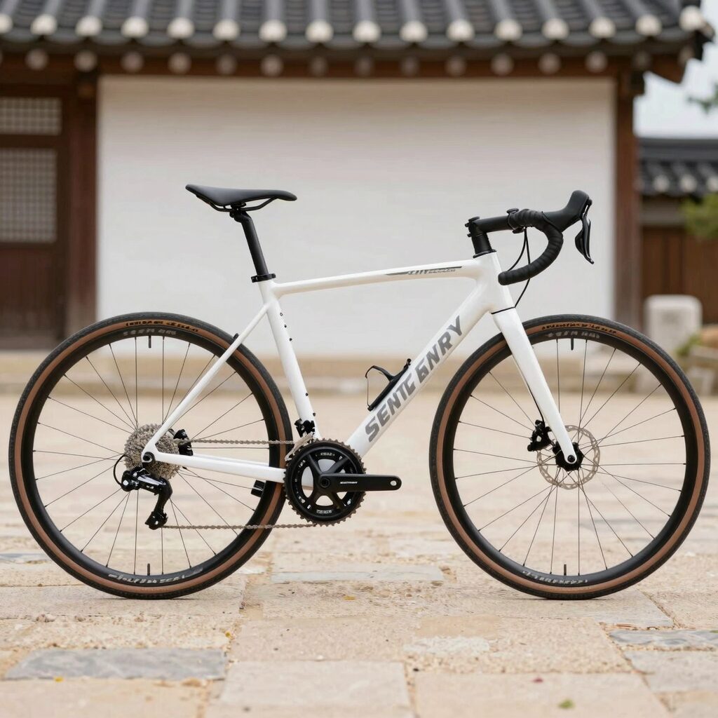 삼천리 레스포 딩고 18인치 자전거 실물 사진, 낮은 프레임과 예쁜 색상이 인상적