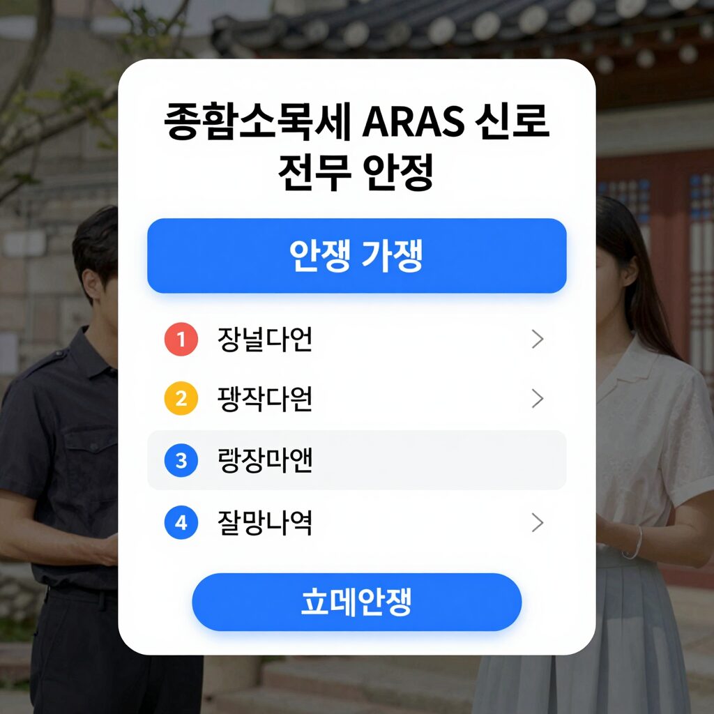 종합소득세 ARS 신고 전화 인증 과정을 단계별로 설명한 이미지