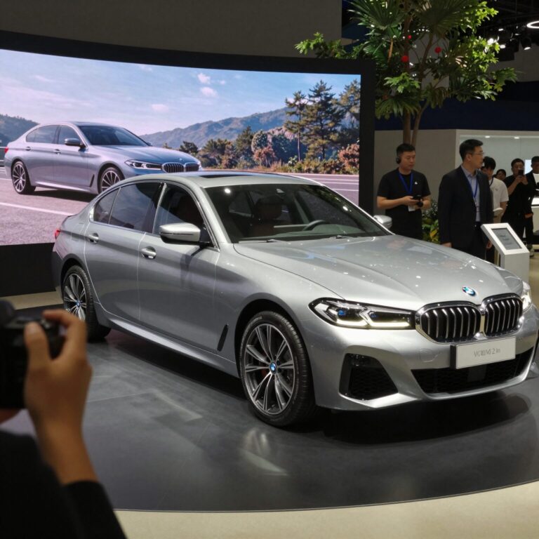 BMW 5월 프로모션으로 계약한 5시리즈 차량 시승 행사 현장