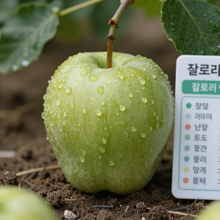 참외 한 개와 칼로리 정보 표시 이미지